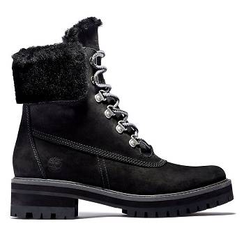 Timberland Női Courmayeur Valley Waterproof 6 Inch Bakancs Fekete